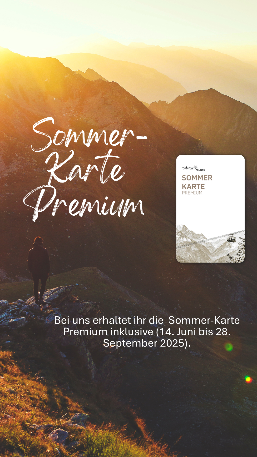 Die St. Anton Sommer-Karte Premium